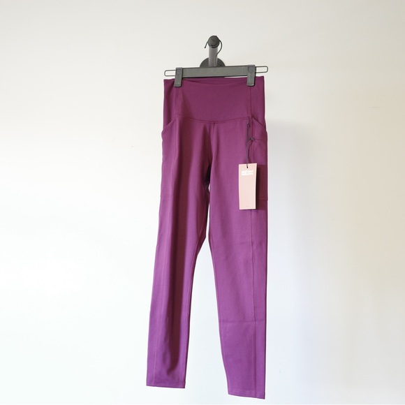 Girlfriend Collective Compressive High-Rise 23.75" Legging Plum Size US XS - Picture 1 of 8